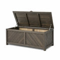Aufbewahrungsbox Holz Braun 120cm
