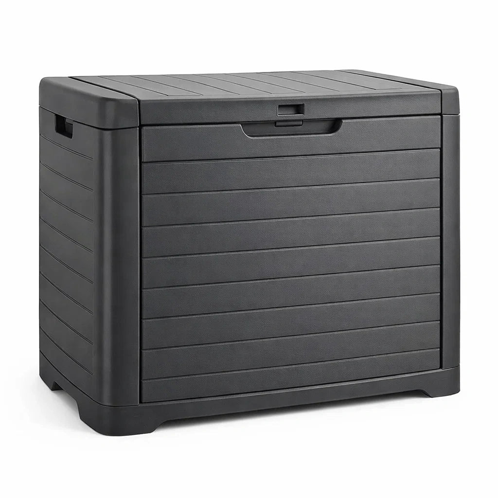 Aufbewahrungsbox Polypropylen Anthrazit 117x45x57cm