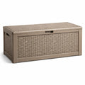Garten Aufbewahrungsbox Polyrattan Kunststoff 123x53x57cm