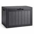 Garten Aufbewahrungsbox Anthrazit Polypropylen 117x45x57 cm