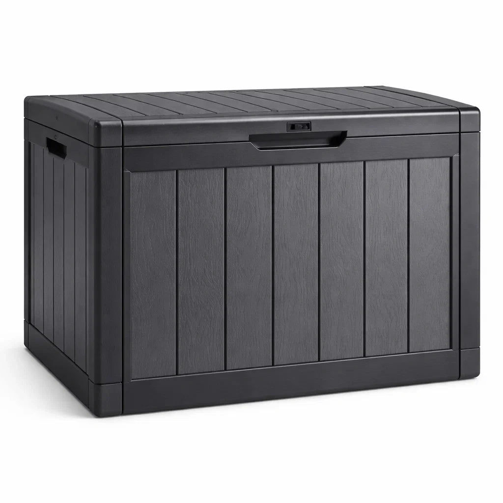 Garten Aufbewahrungsbox Anthrazit Polypropylen 117x45x57 cm