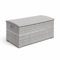 Aufbewahrungsbox Rattan Grau 120x45x60 cm