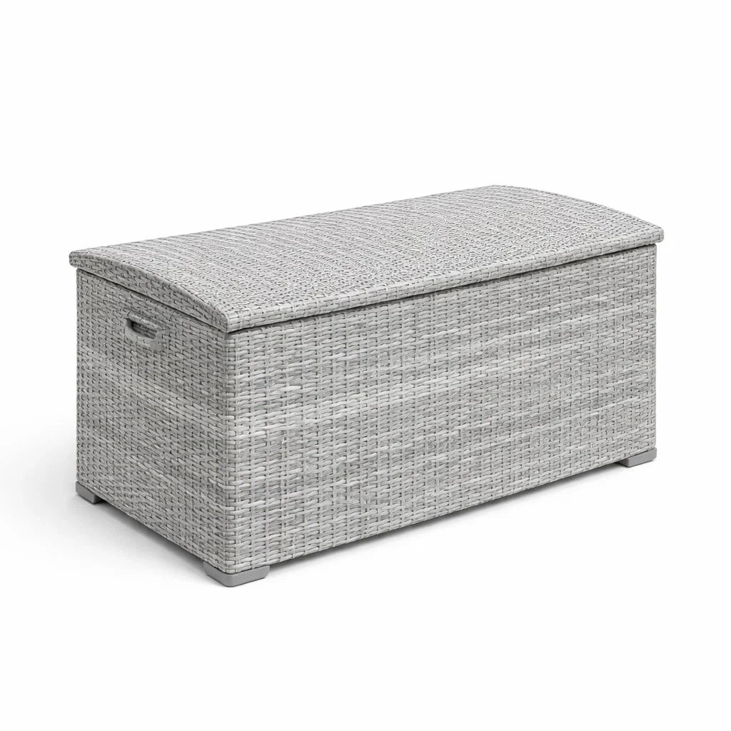 Aufbewahrungsbox Rattan Grau 120x45x60 cm