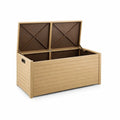 Kunststoff Aufbewahrungsbox Beige 120 cm x 50 cm x 60 cm