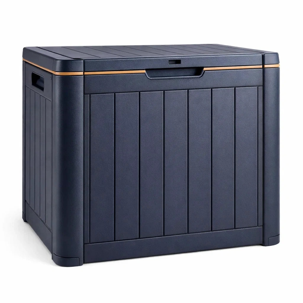Garten Aufbewahrungsbox dunkelblau Polypropylen 117x45x57 cm