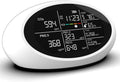 Pesfehhy Luchtkwaliteitsmeter DM605E Luchtkwaliteitsdetector, 10-in-1, CO2/PM2.5/temperatuur/luchtvochtigheid, led-display, met USB-oplaadpoort