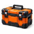 Kunststoff Werkzeugkoffer Orange/Schwarz 53x30x34 cm