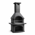 Gartenkamin Grill aus Beton Dunkelgrau