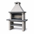 Betongrillkamin aus Beton mit Grillrost, 170 cm, Grau