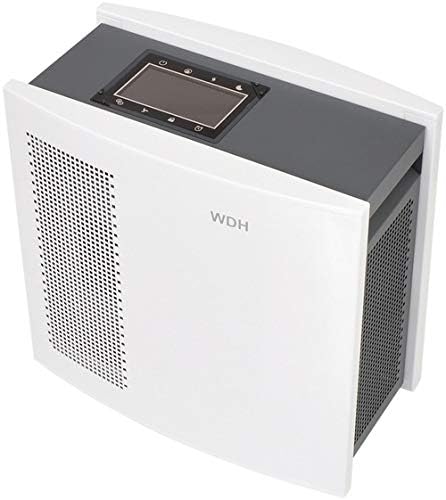 WDH Luchtreiniger Aktobis Topklasse, modern LCD-scherm en 4-voudig filtersysteem !, met robuuste metalen behuizing, aanraakpaneel (sensortoetsenbord)
