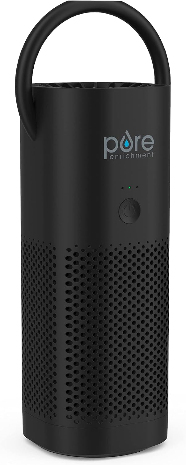 Pure Enrichment Luchtreiniger PureZone Mini draagbare, Draadloze True HEPA-filter reinigt lucht en elimineert 99,97% van stof, school en kantoor