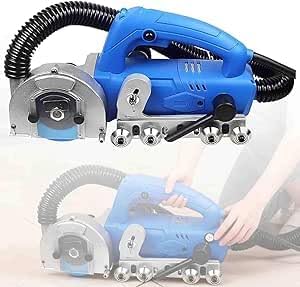 Tegelzag Elektrisch voegenverwijderingsgereedschap 1200W, met 9000 tpm, Krachtige tegelreiniger, diamantmes en waterblazer