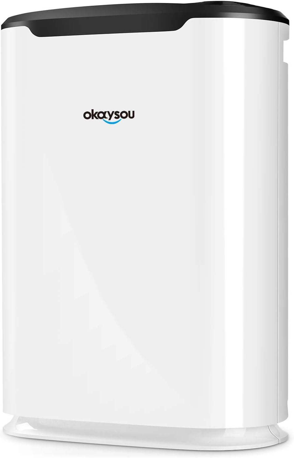 Okaysou Luchtreiniger Luchtreinigers, Duo 3 filters & H13 True HEPA, wit, voor thuis Grote kamer, Ultra, met wasbaar filter, voor slaapkamer
