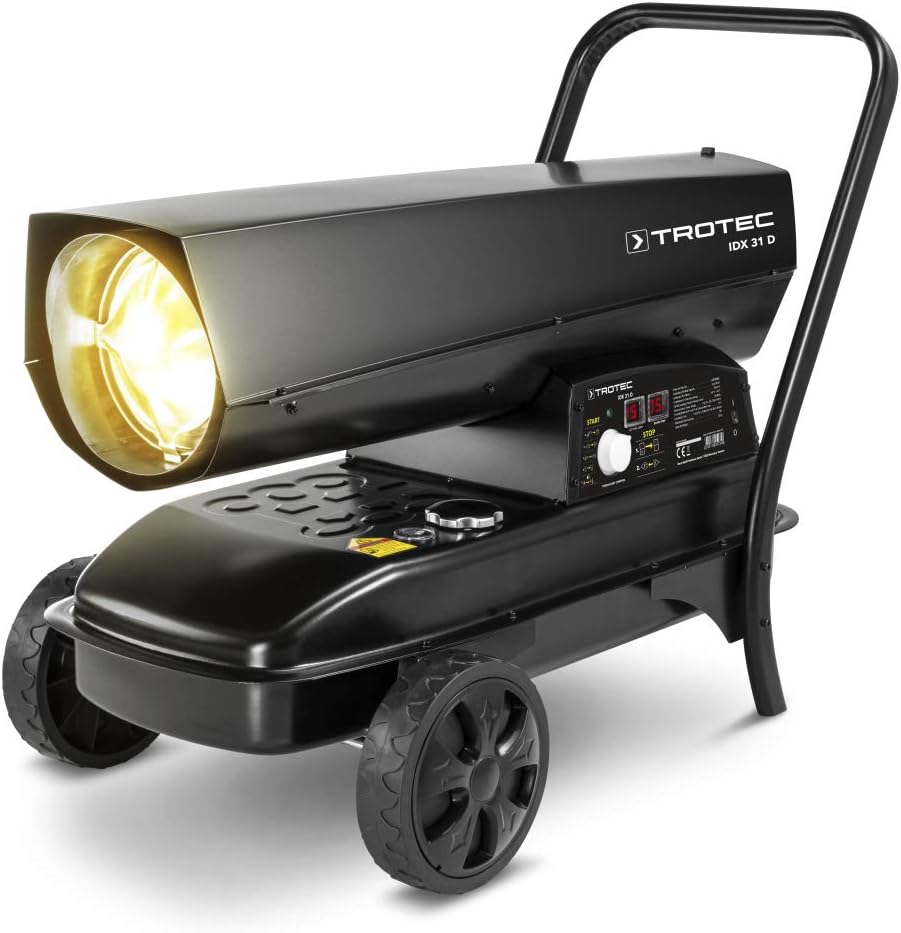 Trotec Elektrische kachel IDX 31 D oliekachel Stevige dubbelwandige behuizing, voor optimale geluidsdemping en isolatie