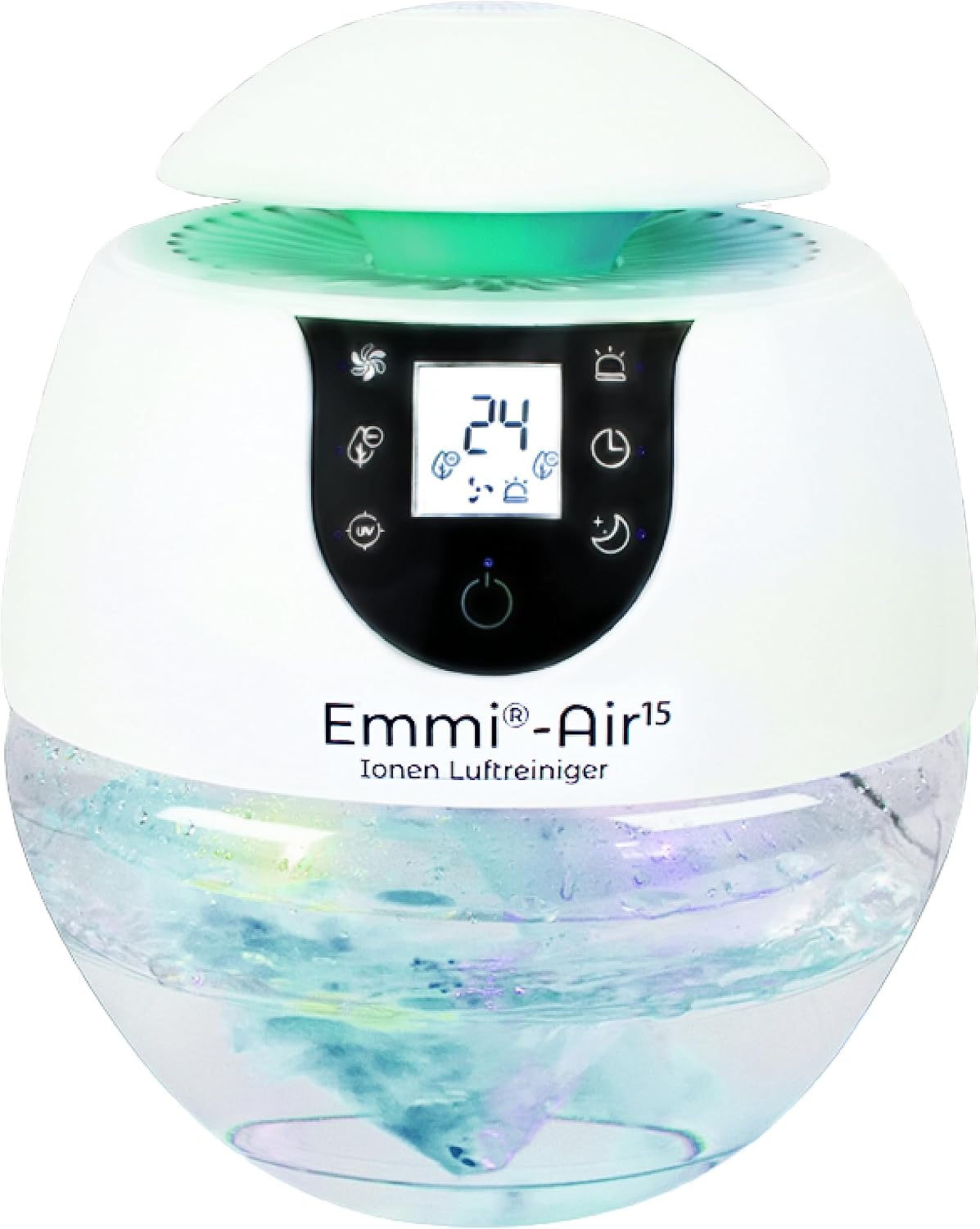 Emmi-dent Luchtreiniger Emmi Air Ionische tot 35 m2, Voor allergiepatiënten & rookruimtes, met geur-neutraliserende ionen, Ideaal tegen stof, virussen