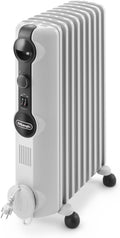 Elektrische kachel De'Longhi Radia S TRRS0920, voor Ruimtes tot 60m3, met 3 Verwarmingsniveaus, 2000W, Wit, Oliegevulde Radiator