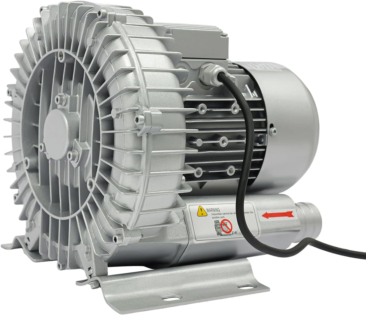PromiseFly Ventilator Industriële luchtventilator, 370 W, 2800 omw/min, 80 m3/uur, geluidsarm, trommelventilator, industriële ventilator