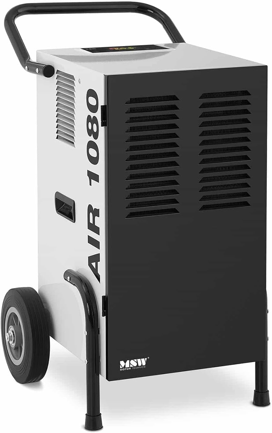Luchtontvochtiger MSW Motor Technics MSW MSW, Commerciële Prestatie 50 L / 24 uur Kamergrootte 80 m2 Lucht 630 m3/ h Tank 9 L LED display