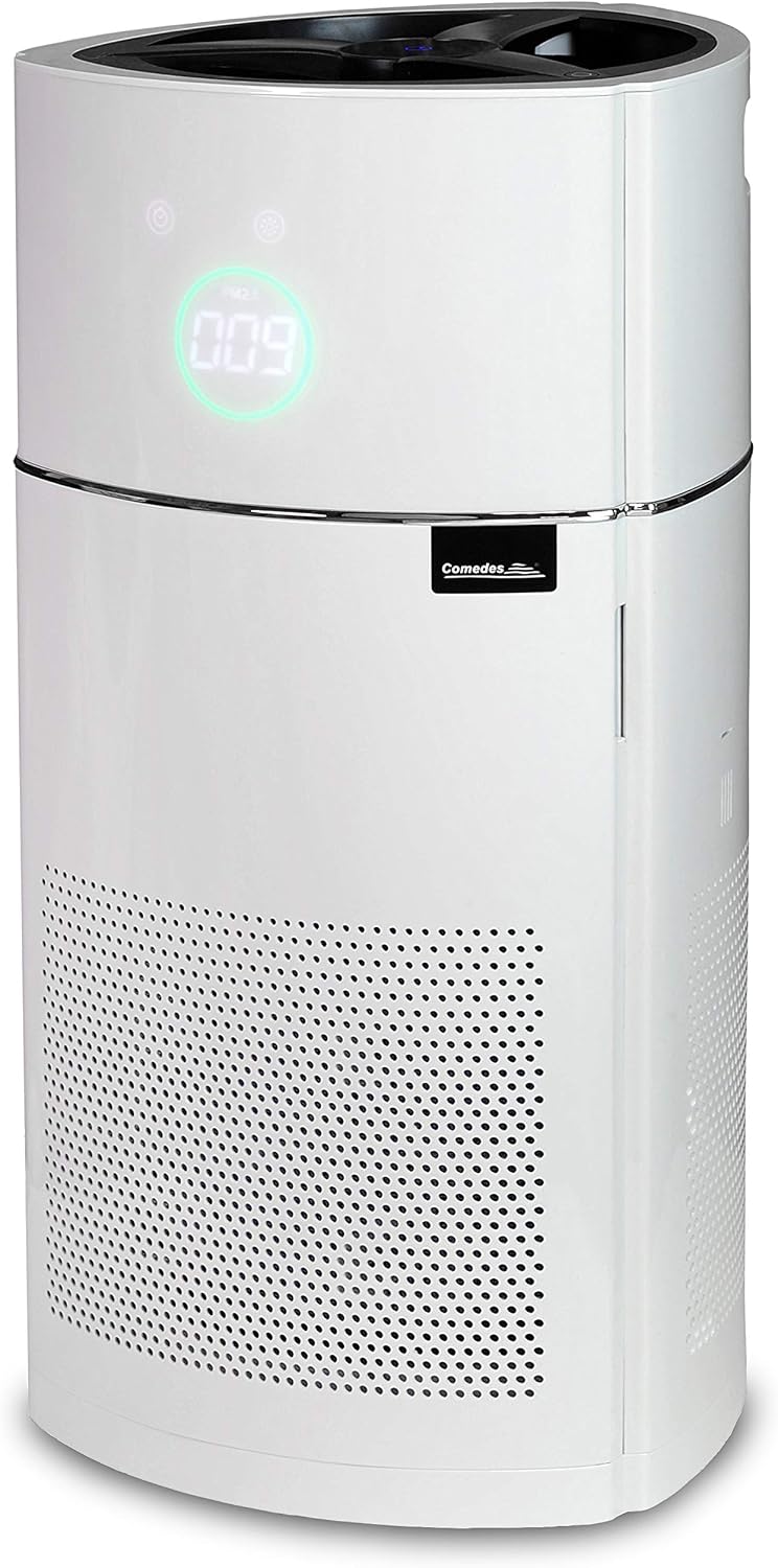 Comedes Luchtreiniger Lavaero 900, Moderne 5-traps luchtreiniger, H13, incl. actieve kool, HEPA-filter en ionisator