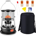 Suwooy Elektrische kachel Draagbare Kerosine 4.5l, 360 ° Surround Verwarming, Green-4.5L, Zonder Elektriciteit, Petroleum Heater Zwart/Groen