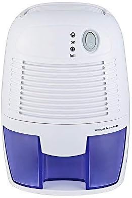 Luchtontvochtiger, 600 ml, compact, draagbaar, voor vochtregulatie in huis, keuken, slaapkamer, kantoor, garage, badkamer, kelder