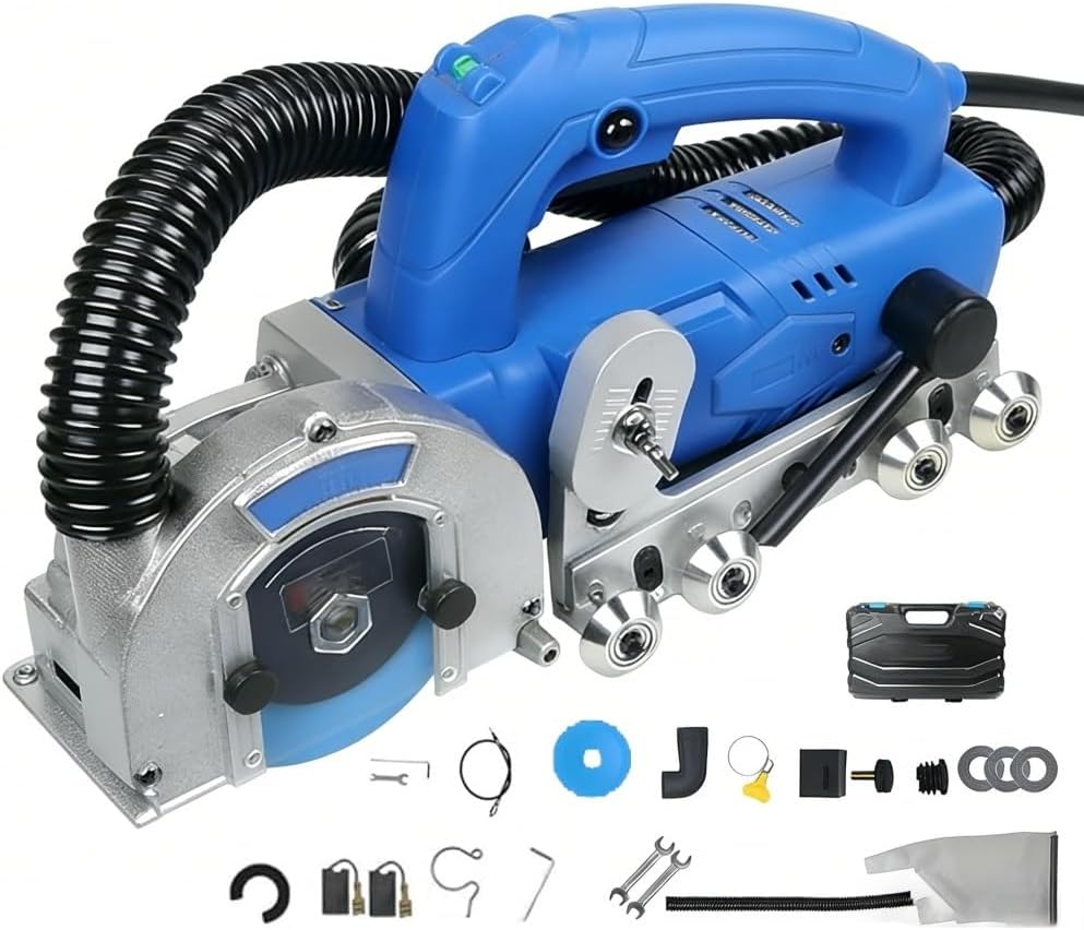 Voegenreiniger Elektrisch voegenverwijderingsgereedschap, 1200 W tegelreinigingsmachine, 9000 tpm omleidingsgereedschap, ideaal, voor doe-het-zelf