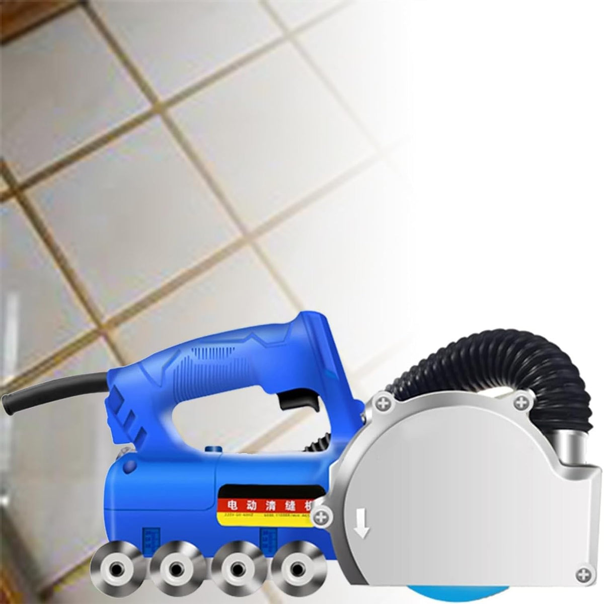 Gthtuhfd Voegenreiniger Elektrische Voegreinigingsmachine, 1200W Elektrische Keramische Tegelreinigingsmachine, Kitset