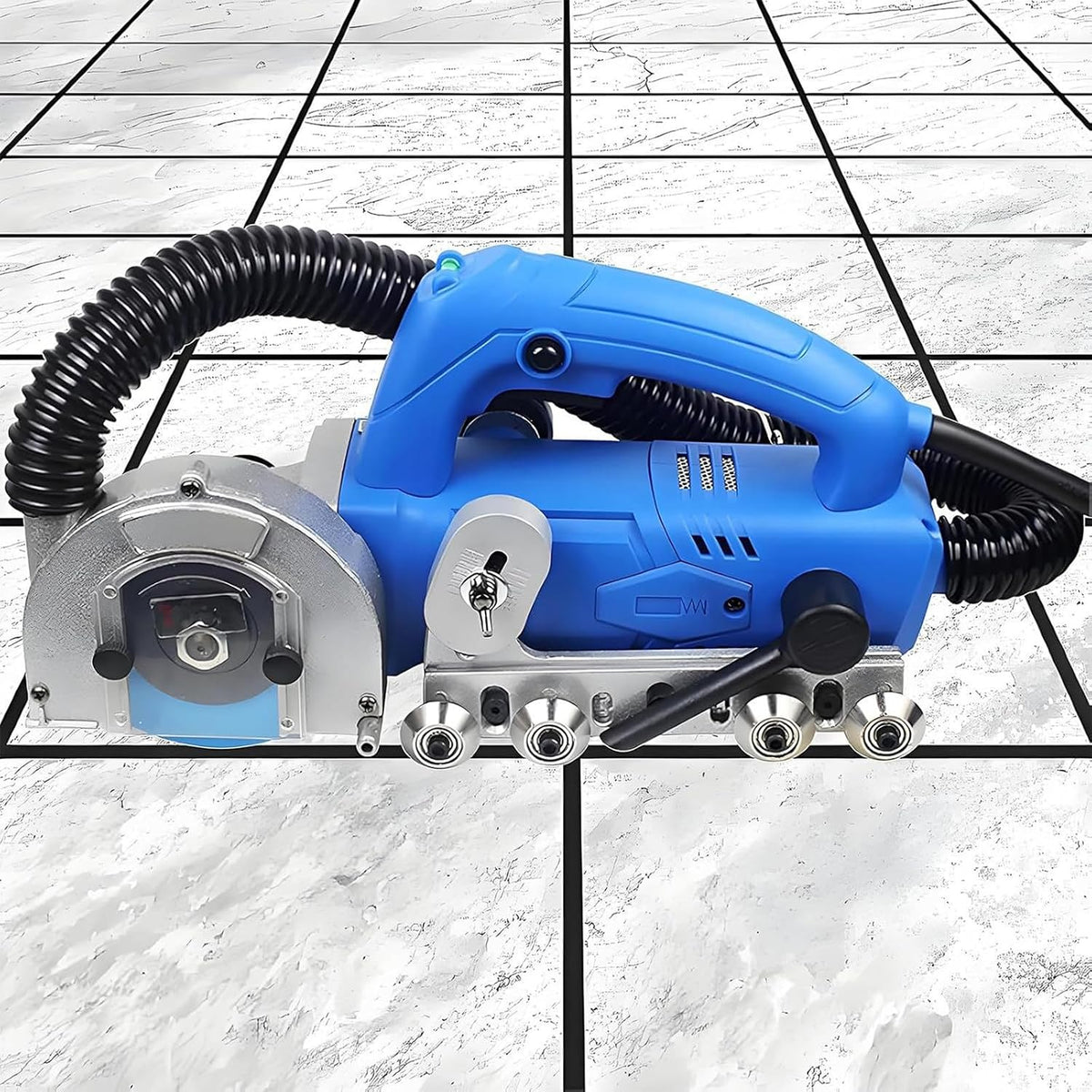 Kindevieft Tegelreiniger Elektrisch gereedschap, voor het verwijderen van voegen: tegelvoegreiniger, met automatische waterblazer en diamantblad