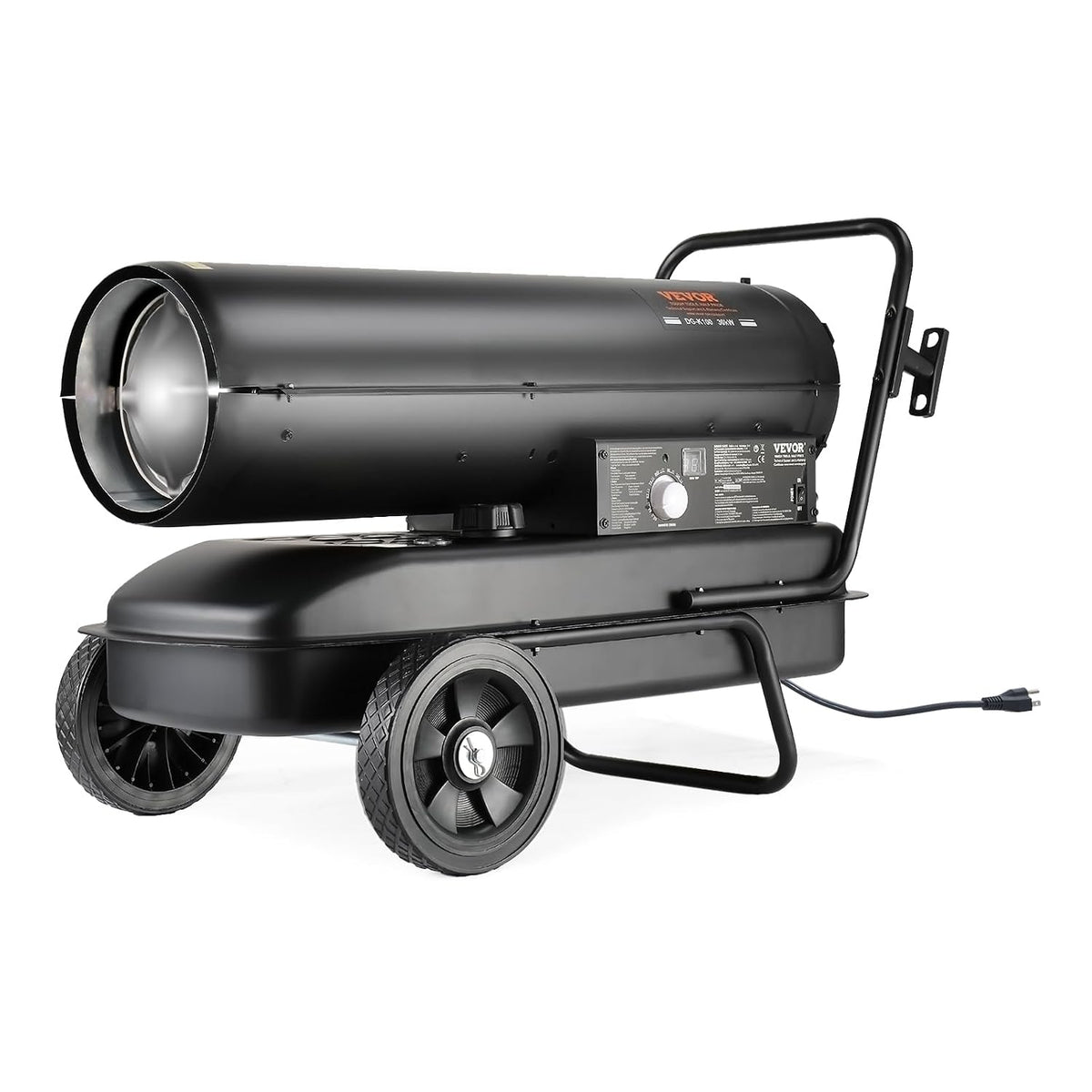 Radiateurs Vevor Kerosine diesel gepulseerde luchtverwarming, 100000 BTU, tank 38 l, zwart, draagbare bijverwarming, thermostaatbediening, voor thuis