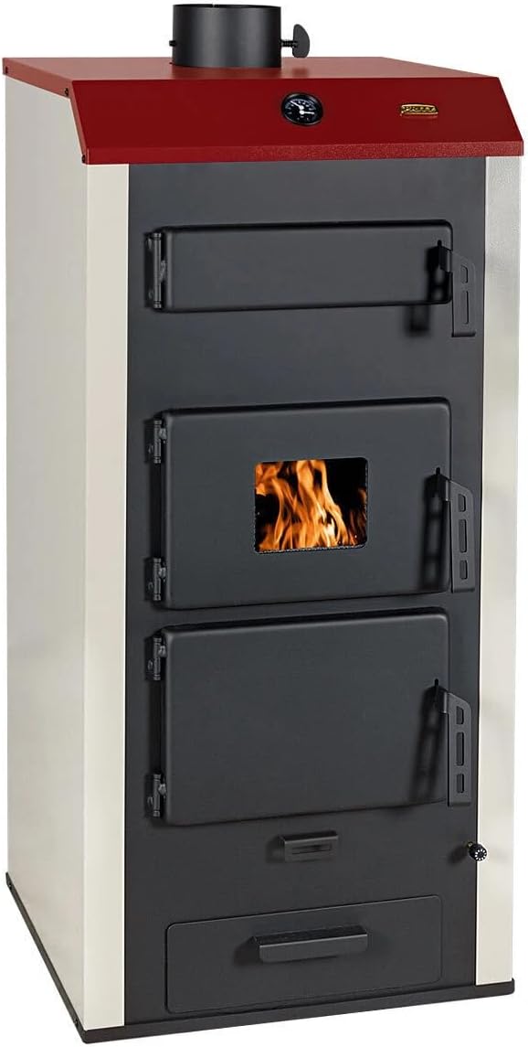 Fornuiz CasaNovae24 Prity NS32 Houtketel, krachtige centrale verwarming, NS-serie, CE-gecertificeerd, houtwaterketel, met groot perceel