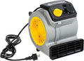 Vacmaster Ventilator AM1202 Air Mover 124 watt, met 3 snelheden tafelventilatoren tapijtdroger ventilator stil, voor koeling, ventilatie, drogen