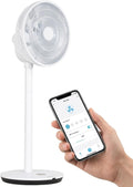 aironex Ventilator Opvouwbare, timer tot 8 uur, in hoogte verstelbaar van 11,35 tot 100 cm, met 90° oscillatie, 4 snelheden, met afstandsbediening