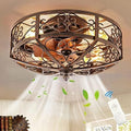 Ventilator Truyok Retro plafondventilator, voor woonkamer eetkamer keuken licht
