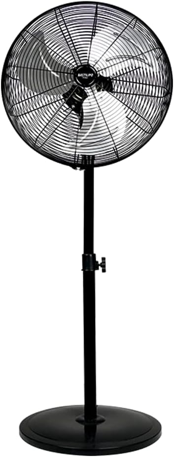 Bastilipo Ventilator Tarifa staande circuit, 45 cm, 90 W, 3 snelheden, zwart, schommelkop