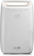 De'Longhi Luchtontvochtiger DEX210SF -droger, 10 l/dag, wit, voor thuis, voor het verwijderen van vocht, schimmelbescherming, wasdroger, handgreep