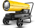 Fvtvhev Elektrische kachel Verwarmingskanon, 20 kW, 550 m3/h/uur, 19 liter, diesel, bouwverwarming, heteluchtgenerator, tank, met thermostaat