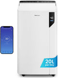 Pro Breeze Luchtontvochtiger, in 24 uur ontvochtigingsvermogen, 20 liter, timer, elektrische luchtontvochtiger, met wasmodus, vochtigheidssensor