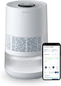 Blueair Luchtbevochtiger premium slimme : 3,5L vaatwasserbestendige tank, voor grote kamers, beter slapen, met verdampingstechnologie
