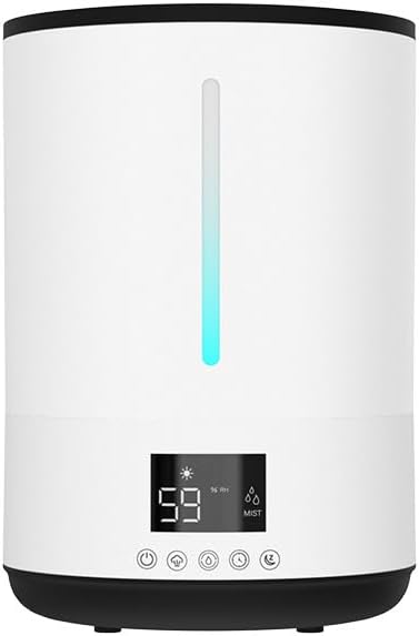 Liuliq Luchtbevochtiger Slimme, Met Grote Capaciteit Van 4 Liter, Voor Thuis, Watertekort En Stroomuitval En Intelligente Timingfunctie, LED-scherm