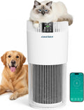 Daistern Luchtreiniger Smart, CADR 345 m3/h, HEPA H13-filter, voor huisdieren tot 78 m2, verwijdert dierenharen, allergenen en geuren, ionisator