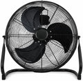 Ventilator JYC Creative Industriële vloerventilator, 45 cm, 120 W, 3 snelheden, zwart, verstelbare helling, draaggreep, metalen ventilator, garage