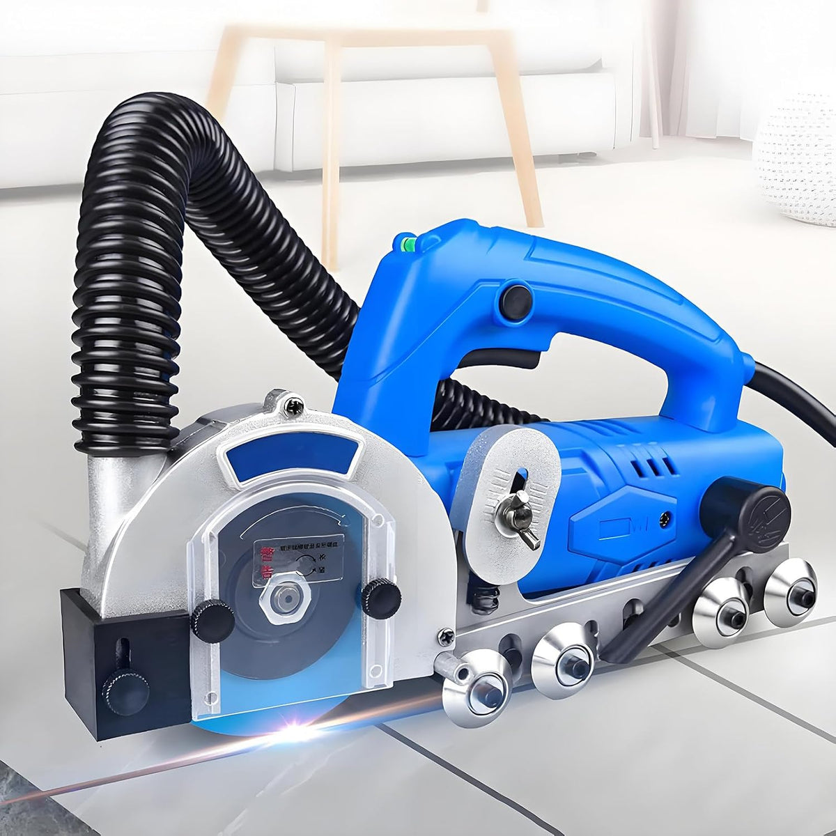 Tegelspecie Elektrische tegelreinigingsmachine, 1200W automatische gewrichtsreiniger, met waterblazer, instelbare snijdiepte