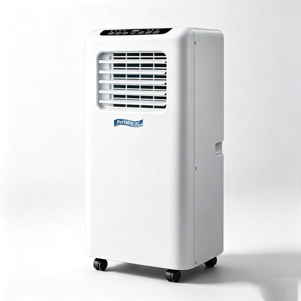 Giofeoik Mobiele airco airconditioner, 14000 BTU, 5000 BTU, 2-in-1 staand apparaat, wit, met verwarmingsfunctie, voor koeling en warmte, compact