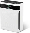 Haushof Luchtreiniger, CADR 250 m3/h, met HEPA luchtfilter verwijdert 99,97% deeltjes zoals stof, PM2.5 led-display, 30dB slaapmodus, voor mensen