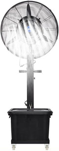 Ventilator Industriële vernevelingsventilator, 42L tank oscillerende staande ventilator, met 3 snelheden, robuuste koelventilator, voor terras, tuin