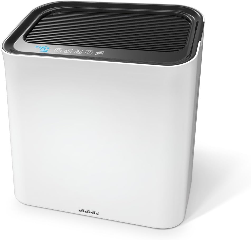 Soehnle Luchtreiniger Airfresh Wash 500, voor gezonde, schone, natuurlijk vochtige lucht, met drielaags filtersysteem, luchtbevochtiger