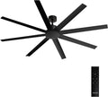 Create Ventilator WIND Industrial XXL plafondventilator, 40 W, Ø 183 cm, 6 snelheden, met afstandsbediening, zwart, stil, programmeerbaar