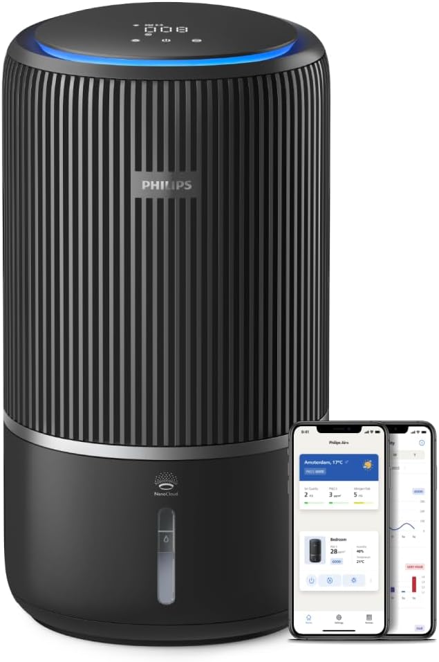 Philips Luchtreiniger 2-in-1 en Luchtbevochtiger 3400, HEPA NanoProtect