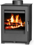 Victoria-05 Ltd. Elektrische kachel Victoria-05 Ltd. EEK A+ houtkachel, 5 kW, grijs, permanente kachel, werkplaatskachel, Zweedse kachel, huttenkachel