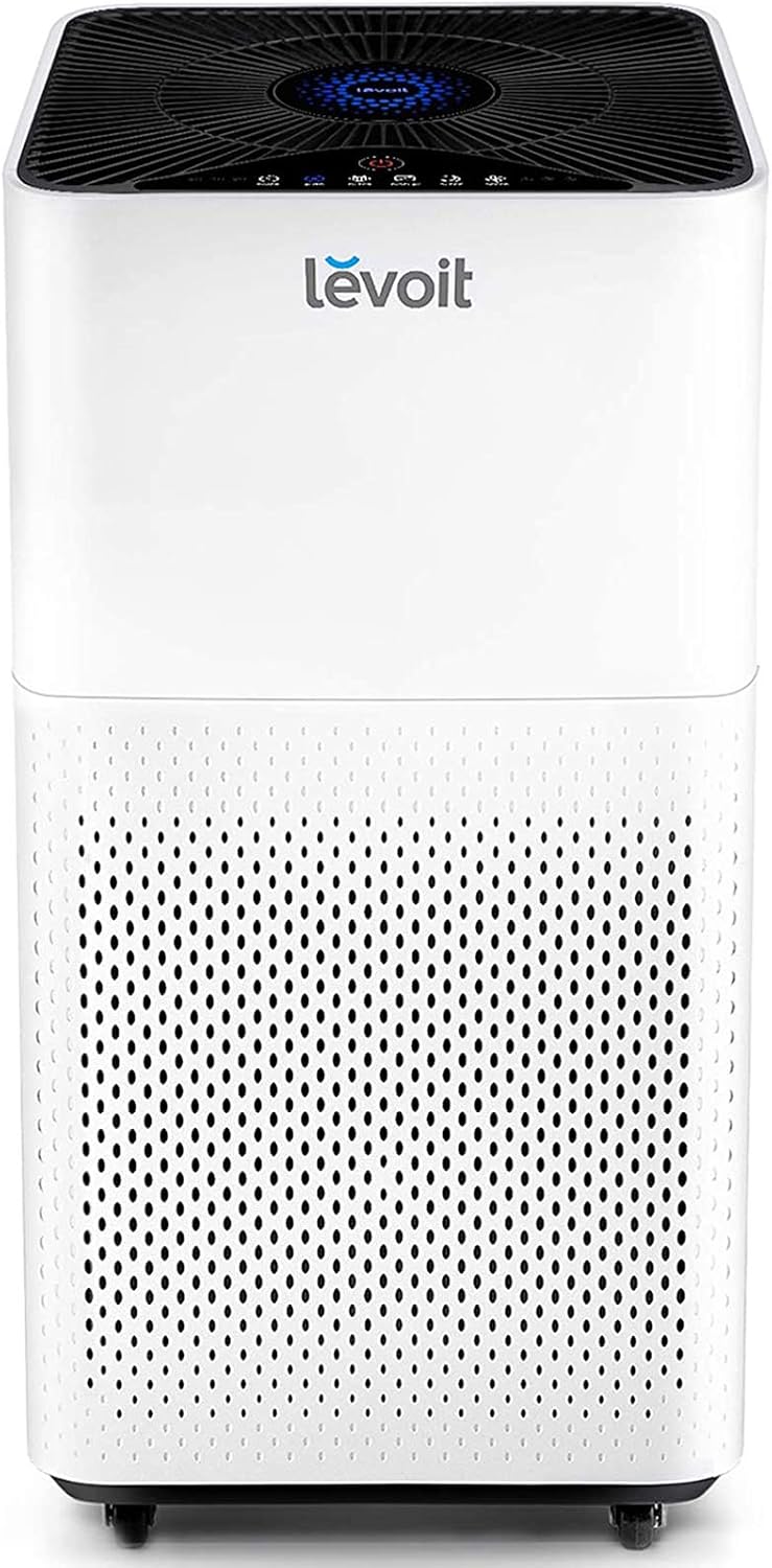 Levoit Luchtreiniger, met 360 m3/h CADR, timer, met luchtfilter, voor rookkamer, woning, met luchtsensor, slaapmodus, voor mensen, met allergieën